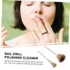 Beatifufu 8pcs Copper Wire Brush Nail Drill Bit Cleaner for Deep Cleaning Manicure Tools Ergonomic Design for Professional Home Use Extends Life of Nail Drills view 3