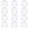 12PCS Glitter Cheer Bow Large White Cheer Bows Rhinestones Hair Bows Girls 7"Cheerleading Bows Bulk Elastic Band Ponytail Holder for Teen Girls College Sports Competition view 1