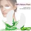 myaokue-up 102 pcs Natural Hydrogel Eye Gel Pads V- Shape Collagen and Aloe Vera Patches for Under Eyes Premium Eye Mask Beauty Tool Kit (Silver) view 2
