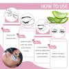 myaokue-up 102 pcs Natural Hydrogel Eye Gel Pads V- Shape Collagen and Aloe Vera Patches for Under Eyes Premium Eye Mask Beauty Tool Kit (Silver) view 4