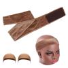 Funyn Wig Grip headband Elastic Scarf Headband, Adjustable Wig Grip band with Mesh Caps, for Keeping Wigs in Place (light brown, 21.6inch) view 1