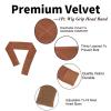 Funyn Wig Grip headband Elastic Scarf Headband, Adjustable Wig Grip band with Mesh Caps, for Keeping Wigs in Place (light brown, 21.6inch) view 3