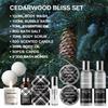 12Pcs Men's Spa Gift Set - Cedarwood Bath & Body Care Kit, Home Spa Set with Natural, Perfect Gifts for Men - Father's Day, Birthday, Valentine's & Christmas view 2