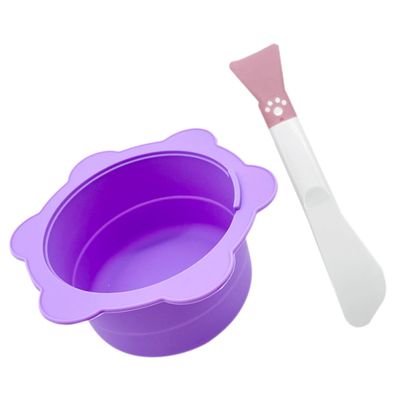 Ipetboom Face Mask Mixing Bowl Spa Tool Wax Melting Bowl Hair Removal Waxing Supply Diy Mask Mixing Stick