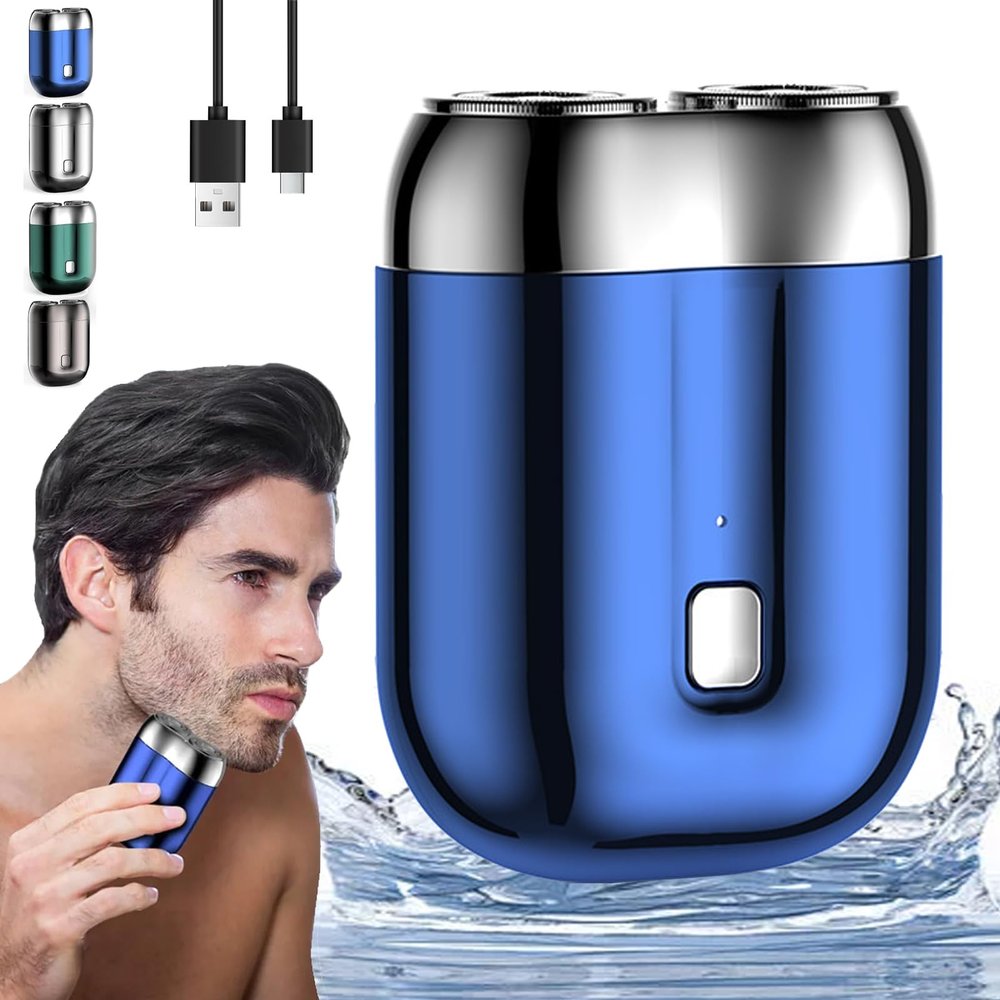 Ivyever Shaver, New Model MiniDual-Head ElectricShaver, Ipx-7 Waterproof Razor, MiniDual Head ElectricShaver, Unisex Mini Portable Electric Shavers