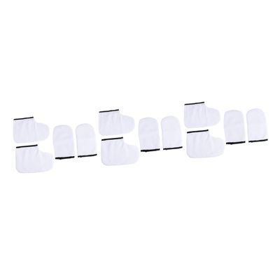 MERRYHAPY 12pcs Paraffin Wax Gloves and Booties for Hand and Treatment Reusable for Hot Wax Therapy and Nourishing Care