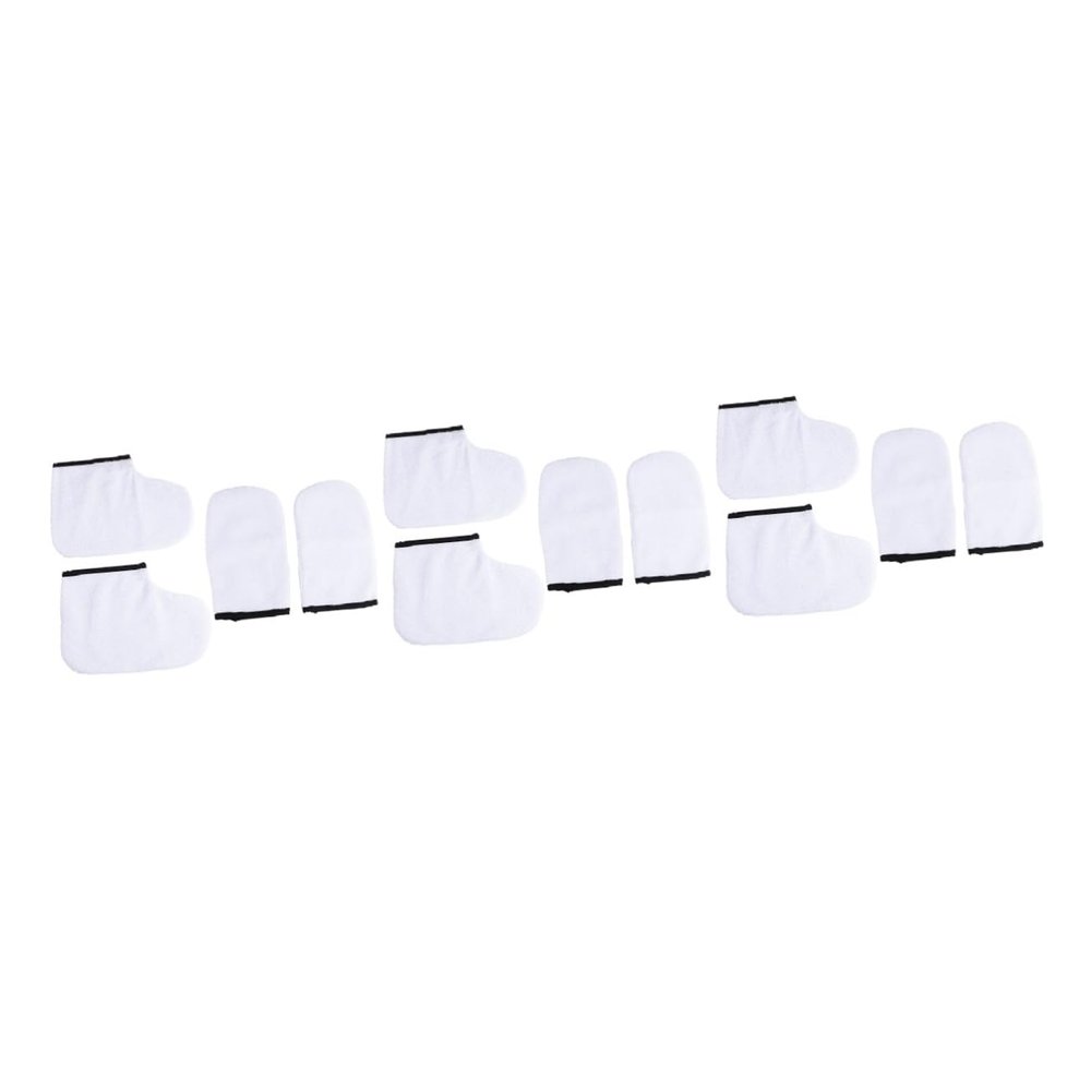 MERRYHAPY 12pcs Paraffin Wax Gloves and Booties for Hand and Treatment Reusable for Hot Wax Therapy and Nourishing Care