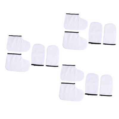 NULYLU 12pcs Paraffin Wax Mitts and Booties Heat Therapy Spa Hand and Foot for Moisturizing Fit for Home and Salon Use and Material