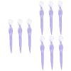 IWOWHERO 9pcs Stainless Steel Eyebrow Compact Eyebrow Trimmers for Precise Shaping Lightweight Beauty Tools for Women Travel-Friendly Design Transparent view 1