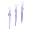 IWOWHERO 9pcs Stainless Steel Eyebrow Compact Eyebrow Trimmers for Precise Shaping Lightweight Beauty Tools for Women Travel-Friendly Design Transparent view 2