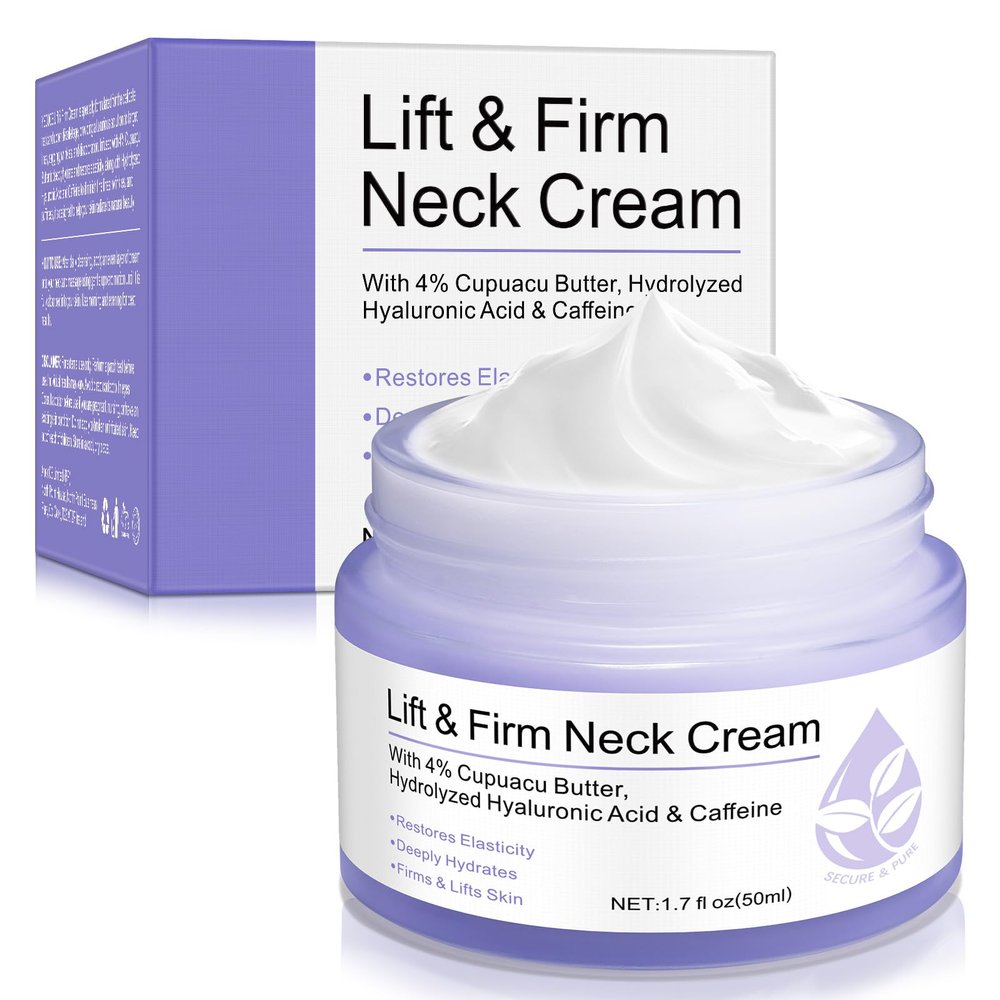 XIAMOFUZHOU Neck Firming Cream - 1.7 FL OZ Tightening & Lifting Neck Firming Moisturizer Lotion for Fine Line, Crepey Skin, Skin Care Moisturizer Restores Elasticity Face Cream