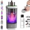 Cosmetic Brush Cleaner, Waterproof Automatic Makeup Brush Cleaner for Makeup Brush Set (Plug-in,New Black) view 1