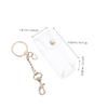 2pcs Lip Gloss Pouches Key Ring Pvc Lipstick Holder Keychain for Lip Balm Makeup Accessories Compact Travel Storage for Women and Girls view 2
