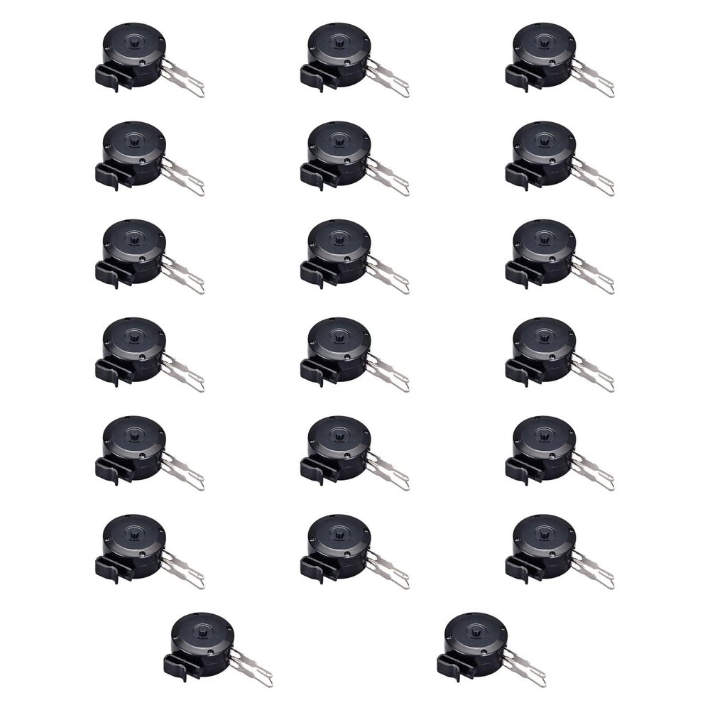 harayaa 20x Perm Bar Wire Hanging Box, Hair Curling Machine Fittings Wire Hanging Hook for Hairdresser, Black A