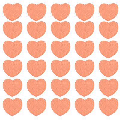 30 Pcs Heart Shaped Nail Buffer Nail Sponge File Double Sided Mini Nail Buffer Block for Natural Nails Pedicure Finger Nail Buffing Kit