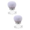 SOESFOUFU 2pcs Nail Cleaning Brush Applicator Small Powder Brush for Manicure Makeup Ergonomic Handle Multi-functional Comfortable Use for Makeup Nail Care view 1