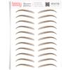 Brows by Bossy Studio & Co Temporary Eyebrow Tattoos Waterproof Eyebrow Stickers, False Tattoos Hair Like Peel Off Instant Transfer Brow chic medium brown view 1