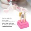 7-Piece Professional Nail Drill Set for Acrylic and Gel Nails, Electric Manicure Polish Removal and Grinding, Cuticle Drill Tips and Nail File view 2