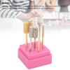 7-Piece Professional Nail Drill Set for Acrylic and Gel Nails, Electric Manicure Polish Removal and Grinding, Cuticle Drill Tips and Nail File view 4