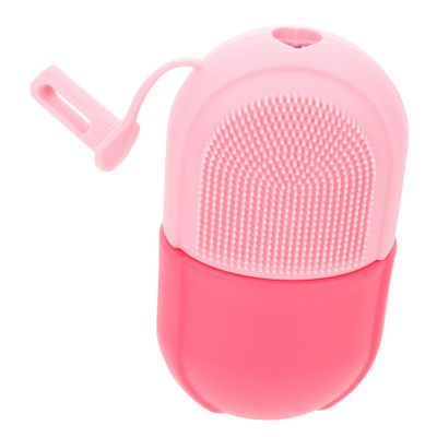 ASAKKURA Ice Facial Roller Mold Reusable Silicone Face Massage Tool for Reducing Puffiness Care Routine for Home Travel Use Pink