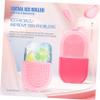 ASAKKURA Ice Facial Roller Mold Reusable Silicone Face Massage Tool for Reducing Puffiness Care Routine for Home Travel Use Pink view 4