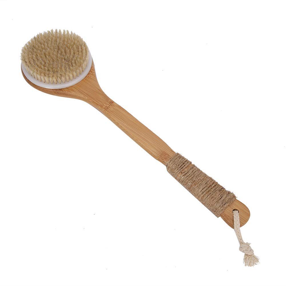 Back Brush for Shower Men, Handle Bathing Scrubber Massager Exfoliating Brush Shower Back Brush Body Scrubber for Men Women