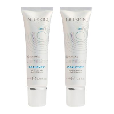 Nu Skin - ageLOC LumiSpa IdealEyes | Say Goodbye to Tired Eyes with Activating Eye Cream | Designed to Work with ageLOC LumiSpa Accent | Targets Dark Circles, Puffy Eyes, and Fine Lines | 2 Pack