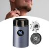 Kokiya Electric Shaver Facial Beard Trimmer Father's Day Gifts Mini Shaver Face Hair Shaver for Car Business Car Use Office Travel, blue and Shaver head view 4