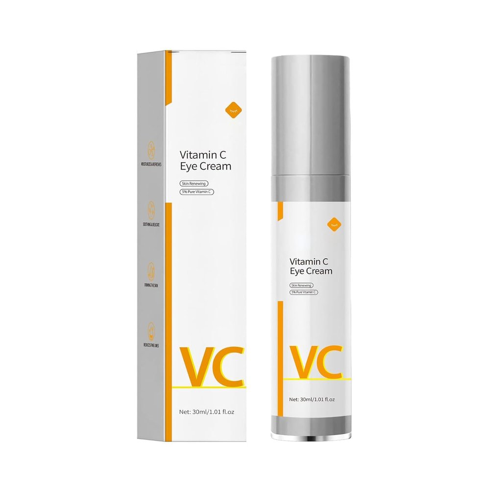 Vitamin C Eye Cream Puffiness Remover Serum Anti-aging & Moisturising Eye Bags Treatment for Men and Women