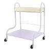 Beauty Salon Nail Or Foot Bath Spa Portable Esthetician Trolley Cart,High Load Capacity,with 4 Universal Wheels,for Foot Rest Pedicure Manicure Funiture Massage Table Salon Supplies (White) view 1