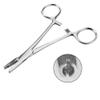 5mm Piercing Ball Removal Install Tool,Stainless Steel Dermal Anchor Forceps for Dermal Tops Unscrew or Screw Ball Pliers for Nose Septum Earrings Lip Stud Ring view 1
