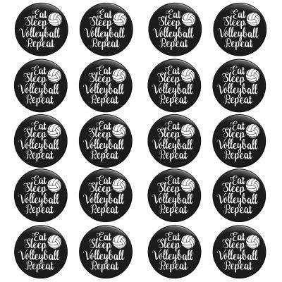 20 Pcs Volleyball Gifts for Teen Girls Bulk Compact Mirror Round Makeup Mirror 2.76 Inch Portable Small Sport Pocket Mirror for Purse Bag Team Women Player Volleyball Accessories Party Supplies