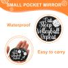 20 Pcs Volleyball Gifts for Teen Girls Bulk Compact Mirror Round Makeup Mirror 2.76 Inch Portable Small Sport Pocket Mirror for Purse Bag Team Women Player Volleyball Accessories Party Supplies view 4