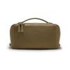 EACHY Travel Makeup Bag, Faux Suede Cosmetic Bags for Women,Large Capacity Portable Pouch Open Flat Toiletry Bag Make up Organizer with Divider and Handle view 1