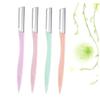 Ipetboom 4sets Stainless Steel Eyebrow Trimmer Set Razor Women Brow Shaper Eyebrow Makeup Tool Kit Compact Storage Case Travel view 3