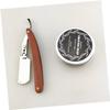 Ipetboom Men Manual Shaving Razor Double-sided Safety Razor Handle for Beard Sideburns Short Fine Hair view 3