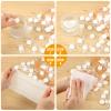 Dansib 1000 Cotton Swabs Travel Size Individually Packaged Double Headed Cotton Swabs and 200 Compressed Towels Portable Disposable Towels Suitable for Travel Hotel Hiking Camping Outdoor Wedding view 3