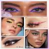 5 Color Glitter Liquid Eyeliner Kit- Shimmery Gold, Blue, Green, Red, Black Metallic Sparkling Eye Liner Pens- Waterproof,Smudge-Proof, Fine Tip, All-Day Wear Colorful Eyeliner Women Makeup Gift-Set B view 2