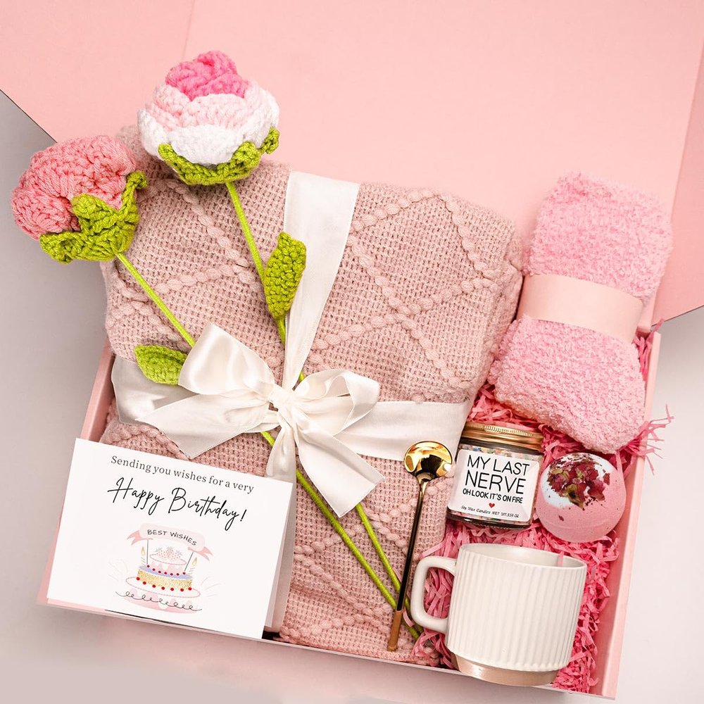 Birthday Gifts for Women, Get Well Soon Gifts Package,Relaxing Care Package, Birthday Gift Basket for Women, Happy Birthday Gifts for Her, Mom, Sister, Best Friend, Wife, Girlfriend, Coworker