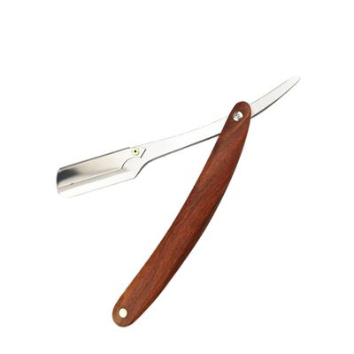 Ipetboom 1pcs Chic Metal Straight for Men Manual Shaving Tool Portable Barber for Beard Sideburns Hair Vintage Design Easy Blade Replacement
