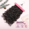 REECHO Curly Hair Extensions, 4PCS 16 inch Clip in Hair Extensions Lace Weft Short Curly Hair Extension Clip Ins Invisible Natural Hairpieces for Women, Off Black view 3