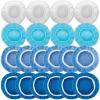 20PCS Car Orbital Buffer Polisher Pad Bonnet Set, 7-8 Inch Polishing Buffing Pads Bonnet Buffing Pad Cover, Microfiber Buffer Pads, Polisher Pads, Car Accessories for Polishing, Waxing and Cleaning view 1
