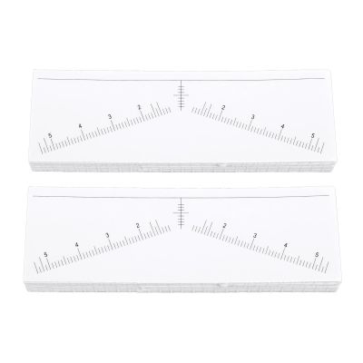 100 Sheets Disposable Eyebrow Ruler Stencils Stickers for Symmetrical Shaping Strong Adhesive Eyebrow Mapping Stickers