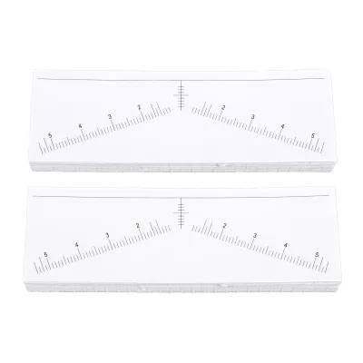 100 Sheets Disposable Eyebrow Ruler Stencils Stickers for Symmetrical Shaping Strong Adhesive Eyebrow Mapping Stickers