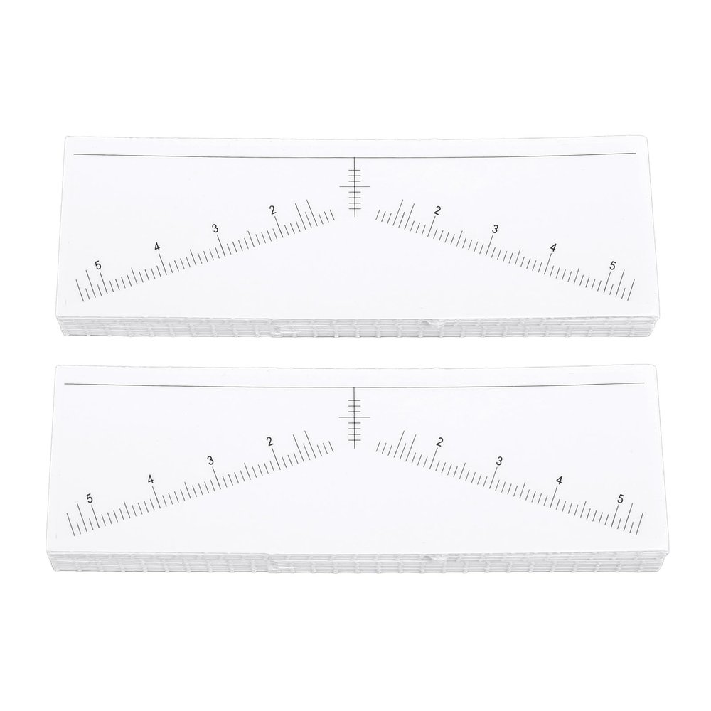 100 Sheets Disposable Eyebrow Ruler Stencils Stickers for Symmetrical Shaping Strong Adhesive Eyebrow Mapping Stickers