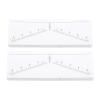 100 Sheets Disposable Eyebrow Ruler Stencils Stickers for Symmetrical Shaping Strong Adhesive Eyebrow Mapping Stickers view 1