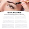 100 Sheets Disposable Eyebrow Ruler Stencils Stickers for Symmetrical Shaping Strong Adhesive Eyebrow Mapping Stickers view 4