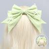 QERPON Sweet Bowknot Hair Clip for Female Girl Fashion Barrettes Ponytail Holder Female Hair Bows Masquerades Party Headwear view 3