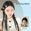 QERPON 2pcs Braided Hair Clips Long Braid Wigs Ponytail Hairpin Durability Barrettes for Parties Weddings Daily Use view 3