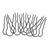 10 Pcs Hair U Shaped Clip Metal Black Coating French Vintage Style U Shaped Hair Pins for Hairstyling view 3
